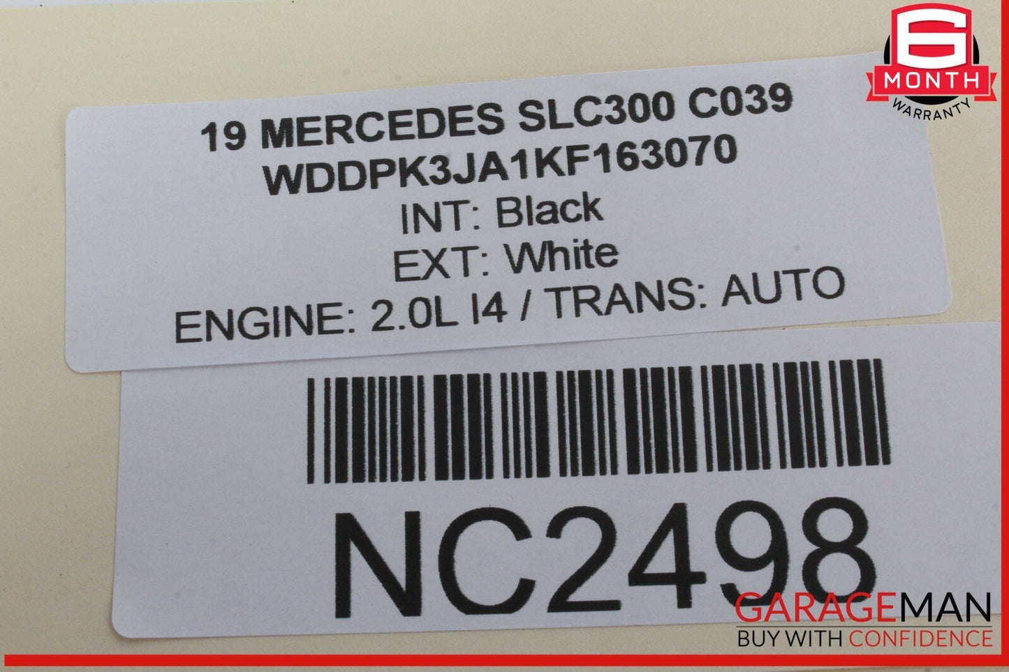 12-20 Mercedes R172 SLC300 SLK350 Rear Right Side B-Pillar Speaker Cover OEM