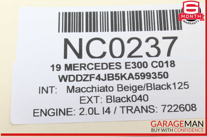 19-23 Mercedes W213 E300 C350 Body Comfort Control Module Unit 2139009722 OEM