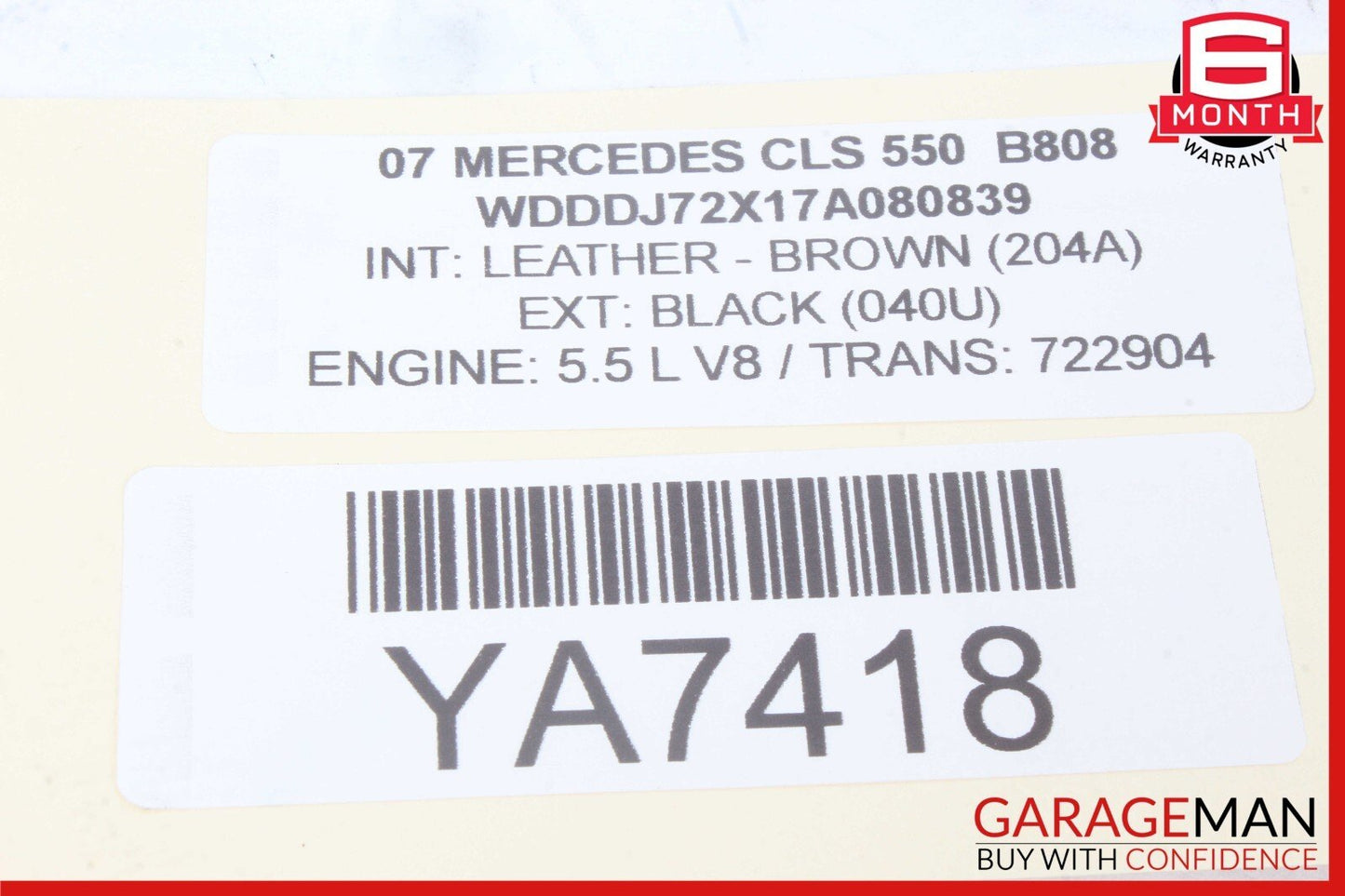 06-11 Mercedes W219 CLS550 CLS500 A/C AC Heater Climate Control Unit OEM