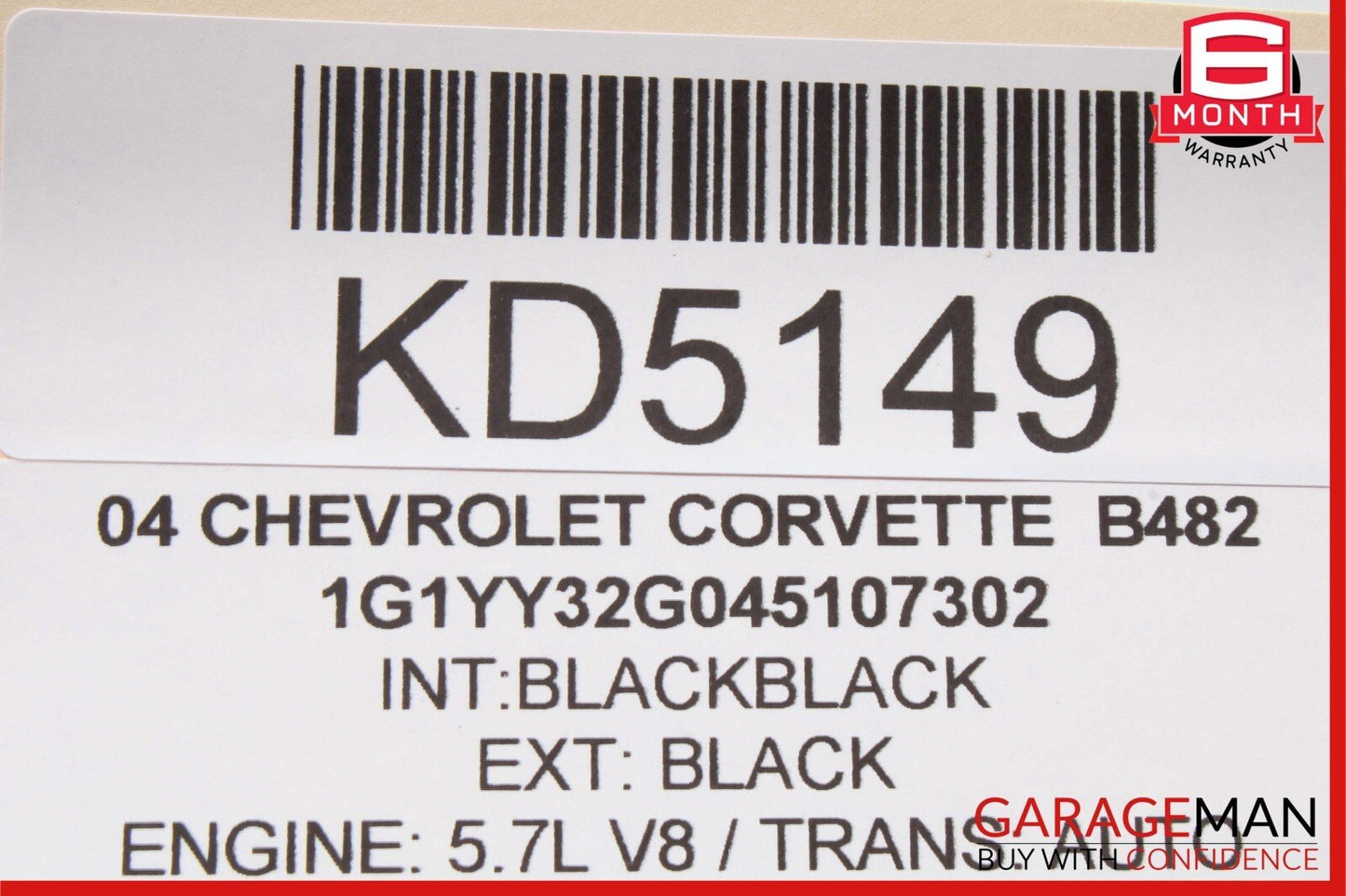 97-04 Chevy Corvette C5 Rear Crankshaft Seal Housing 12572014 OEM