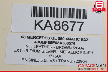 07-12 MERCEDES X164 GL550 4MATIC FRONT RIGHT PASSENGER SIDE WINDOW MOTOR OEM