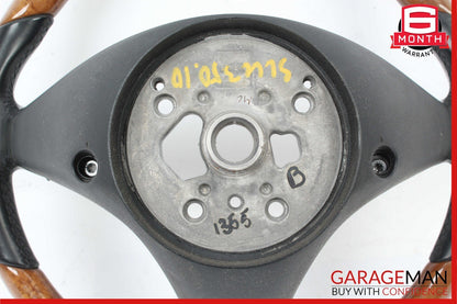 09-12 Mercedes R171 SLK300 SL550 SLK350 3 Spoke Steering Wheel Wood OEM