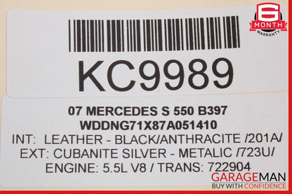 07-13 Mercedes W221 S550 S450 Rear Right Door Lock Latch Actuator 2217301235 OEM