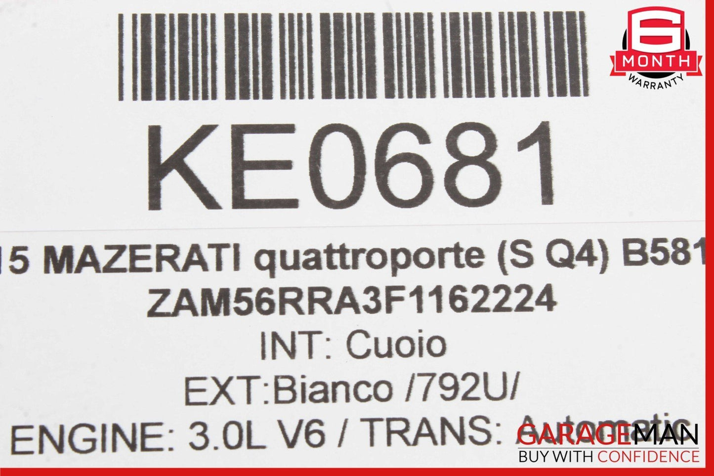 13-16 Maserati Quattroporte Front Left Seatbelt Seat Belt Retractor Assembly OEM