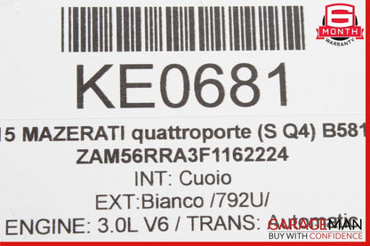 13-16 Maserati Quattroporte Front Left Seatbelt Seat Belt Retractor Assembly OEM