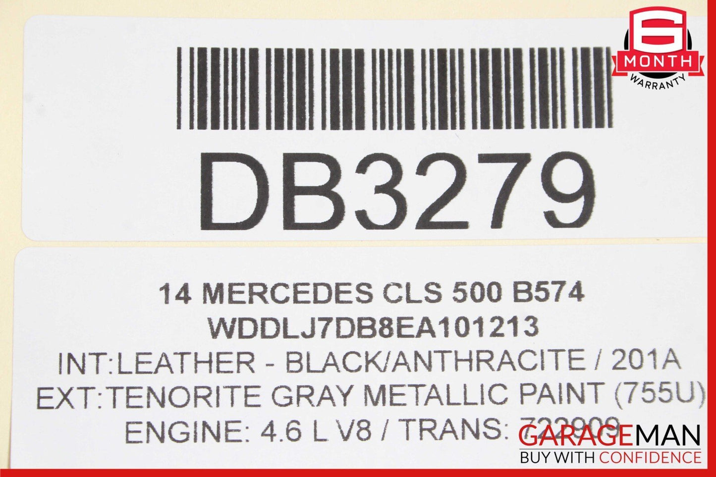 12-18 Mercedes W218 CLS400 CLS550 Front Right Side Exterior Door Shell Grey