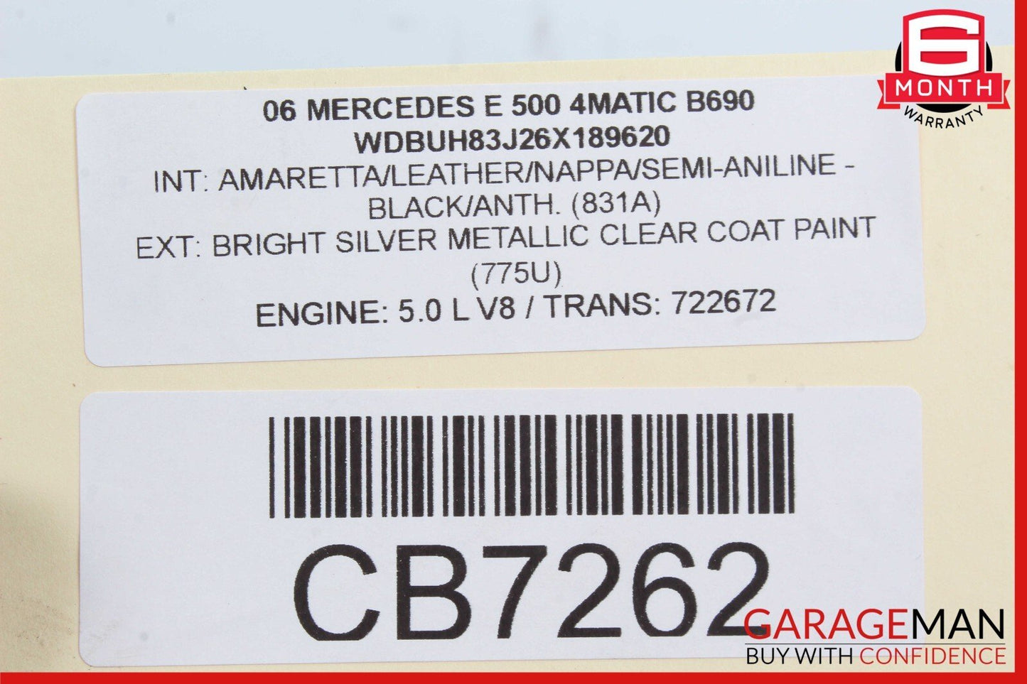 03-06 Mercedes W211 E500 E55 AMG Suspension Air Chamber Pressure Accumulator OEM