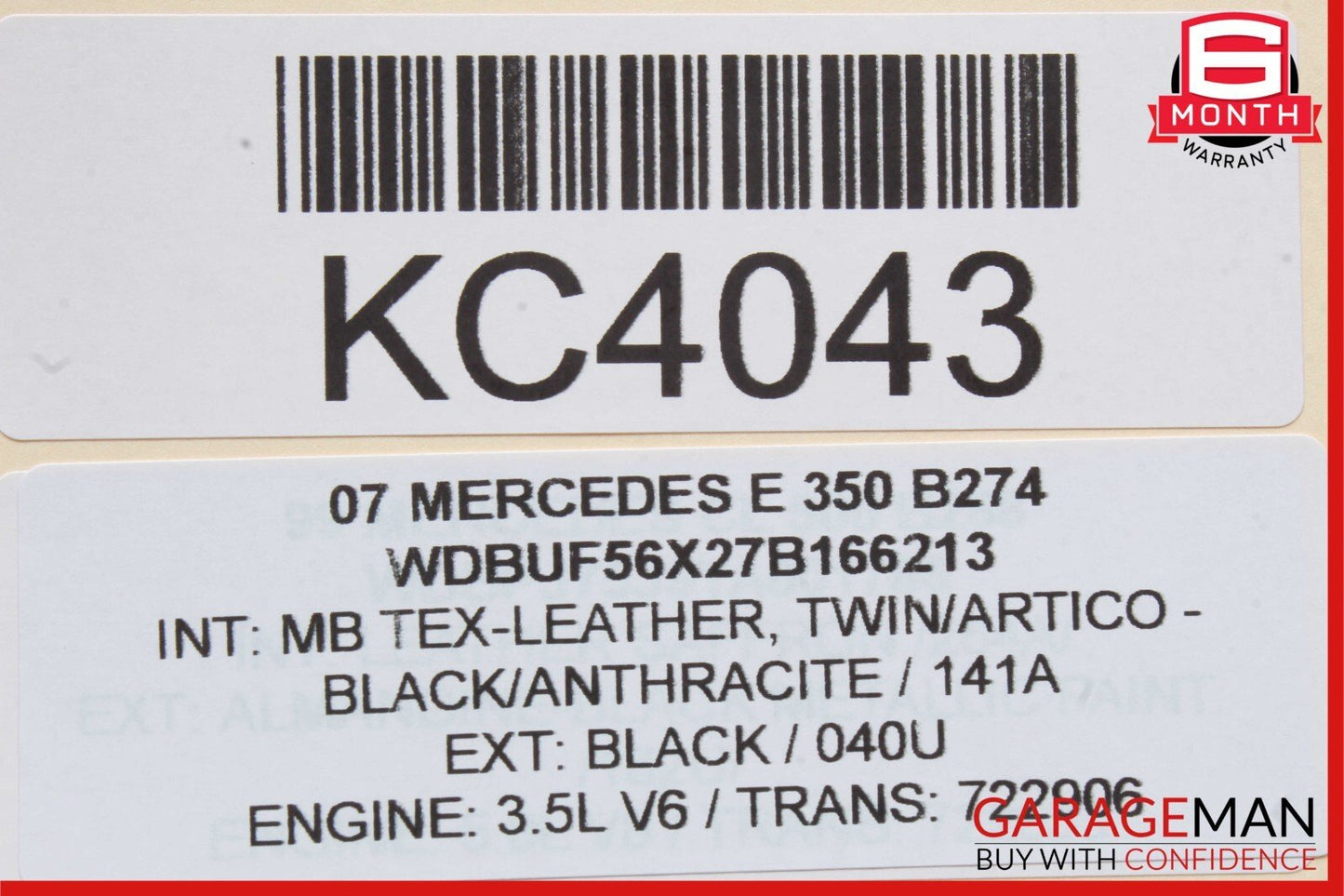 03-09 Mercedes W211 E350 E550 E320 Front Right Door Window Regulator Motor Unit