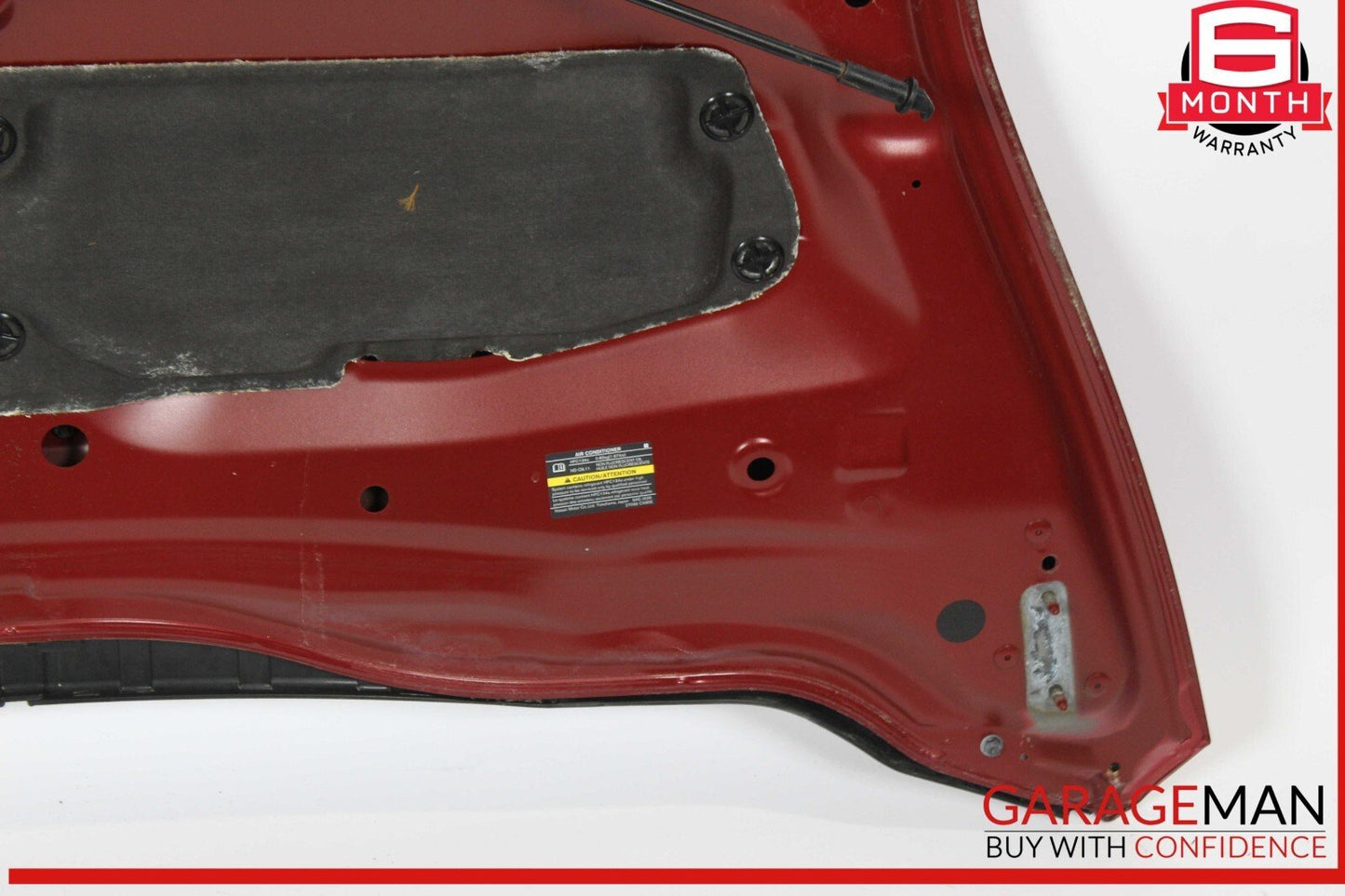 13-17 Nissan Leaf Front Hood Bonnet Panel Assembly Red OEM
