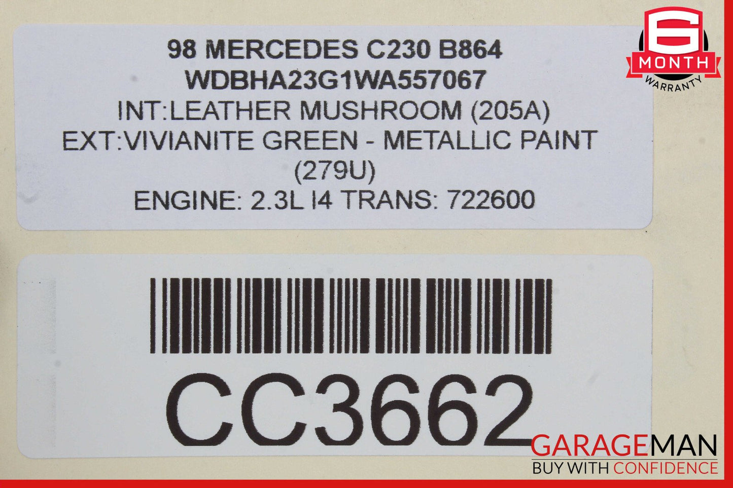 98-00 Mercedes W202 C230 Engine Radiator Cooling A/C Condenser OEM