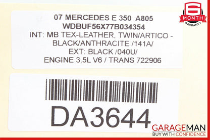 03-09 Mercedes W211 E350 E55 AMG Rear Right Door Lock Actuator Side Keyless Go