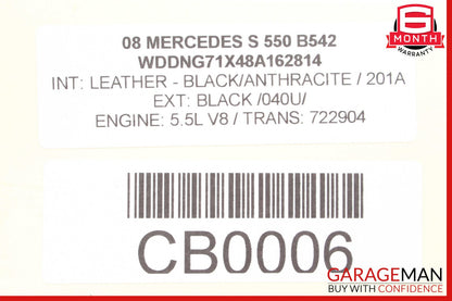07-14 Mercedes W221 S550 Rear Left / Right Air Suspension Shock Strut Airmatic