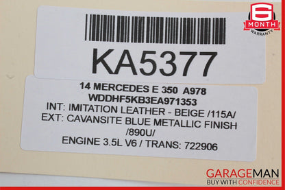 08-20 Mercedes GLK350 C300 E350 Front Right Side Door Lock Latch Actuator OEM