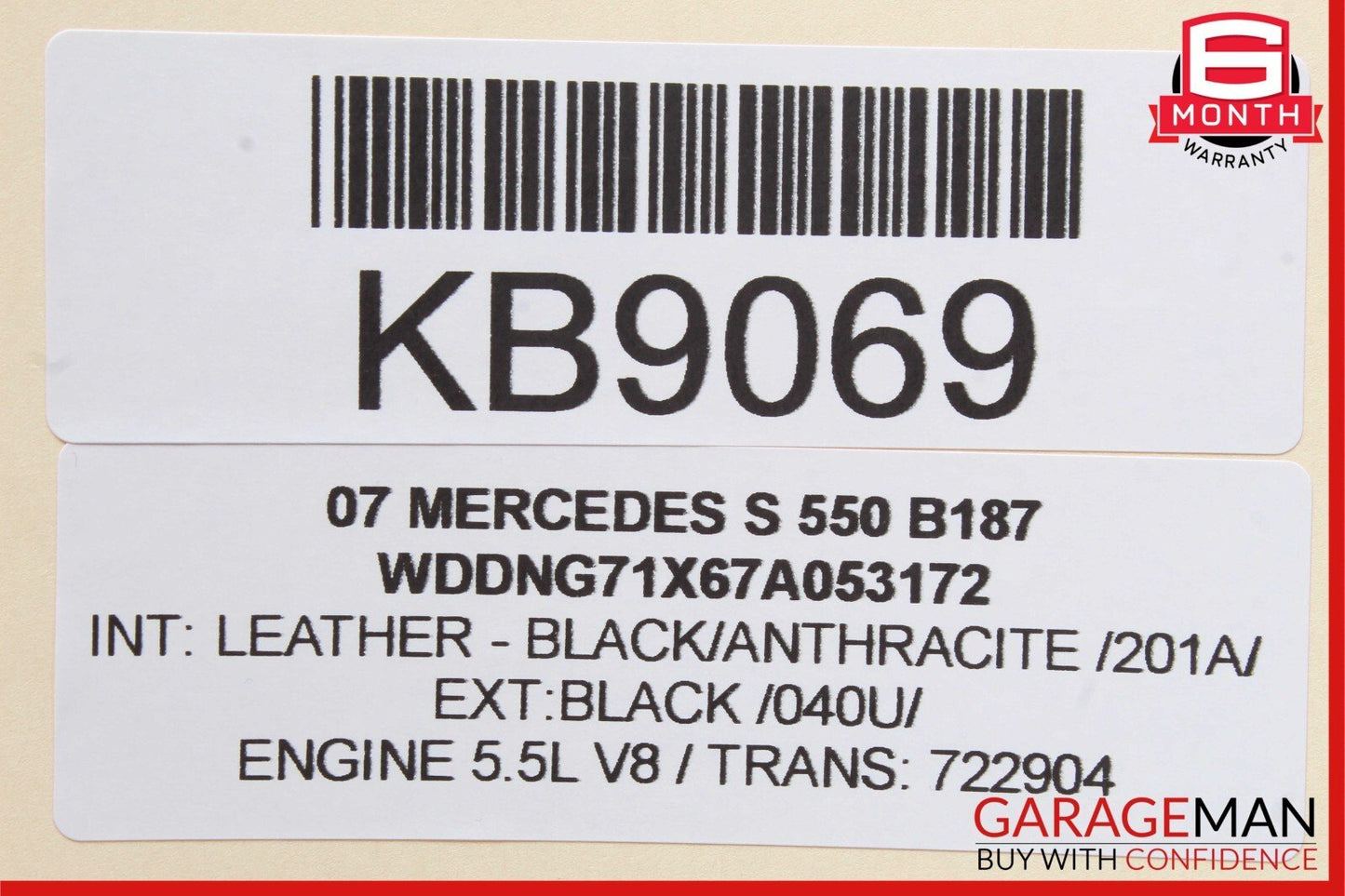 07-13 MERCEDES W221 S550 FRONT RIGHT PASSENGER SIDE EXTERIOR DOOR HANDLE OEM