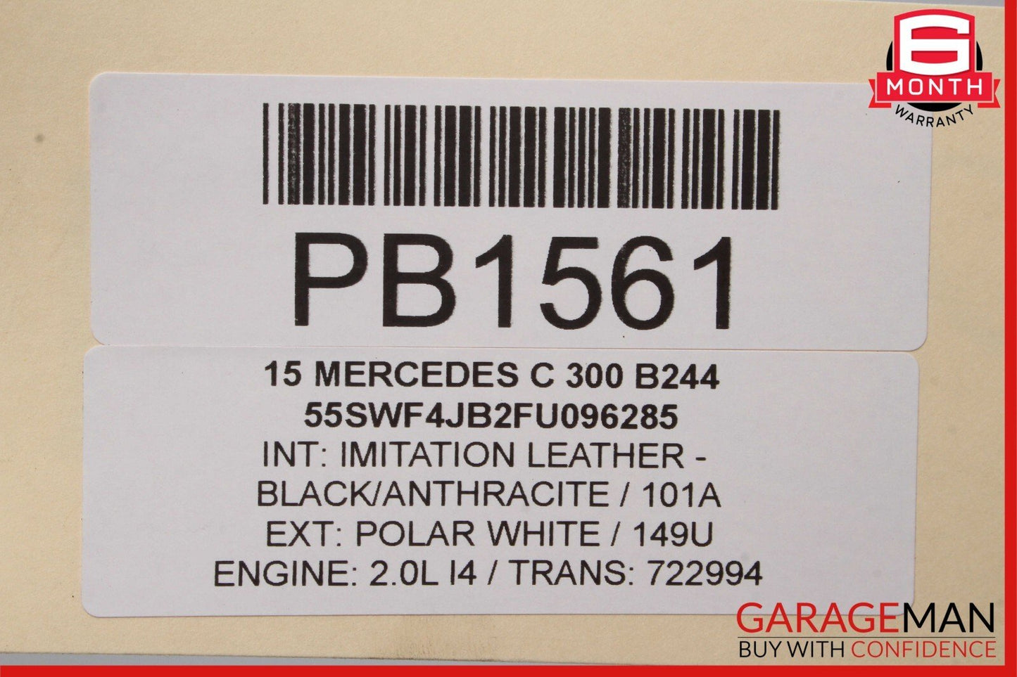 15-17 Mercedes W205 C300 RWD 7G Automatic Transmission Assembly 722.994 OEM 85k