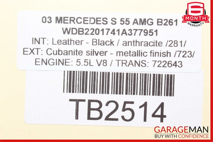 00-06 Mercedes W220 S55 CL55 AMG Front Transverse Lower Control Arm 2153300707