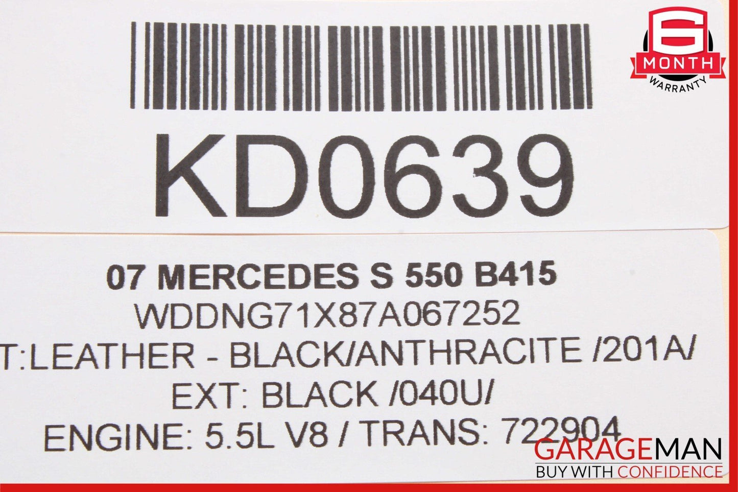 07-13 Mercedes W221 S350 S600 S550 Front Right Tweeter Speaker Trim Cover Black