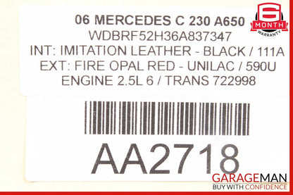 01-07 Mercedes W203 C230 C55 AMG Rear Left Side Door Controller Module Unit
