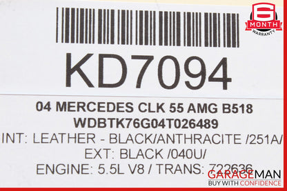 03-09 Mercedes W209 CLK55 CLK320 Convertible Top Roof Control Module OEM