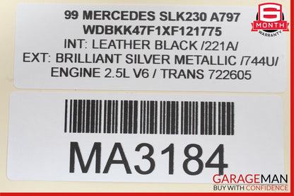 97-04 Mercedes R170 SLK230 Front Right Side Dash A/C AC Air Heater Vent Trim OEM