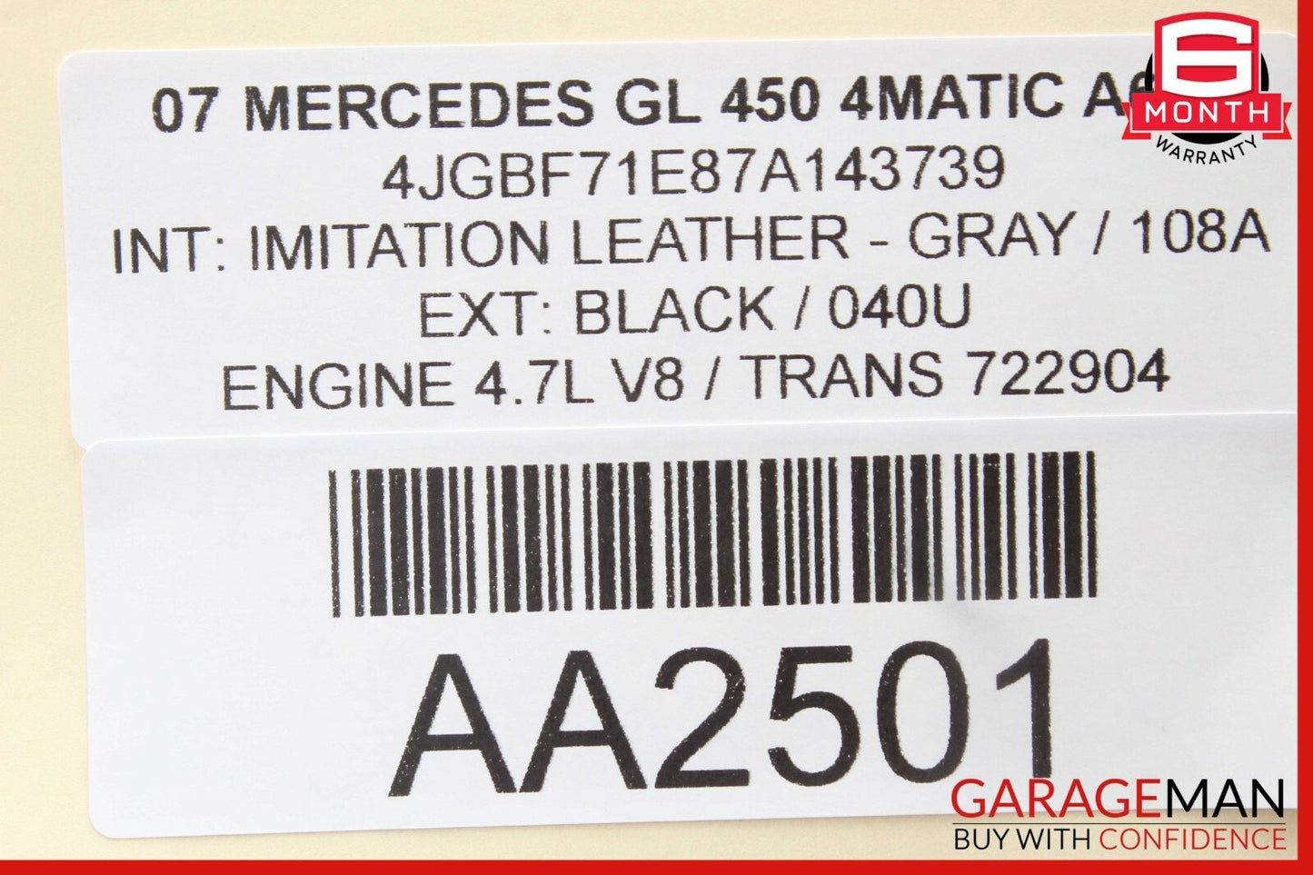 06-11 Mercedes X164 GL450 ML450 Rear A/C Heater Climate Control Switch Unit OEM