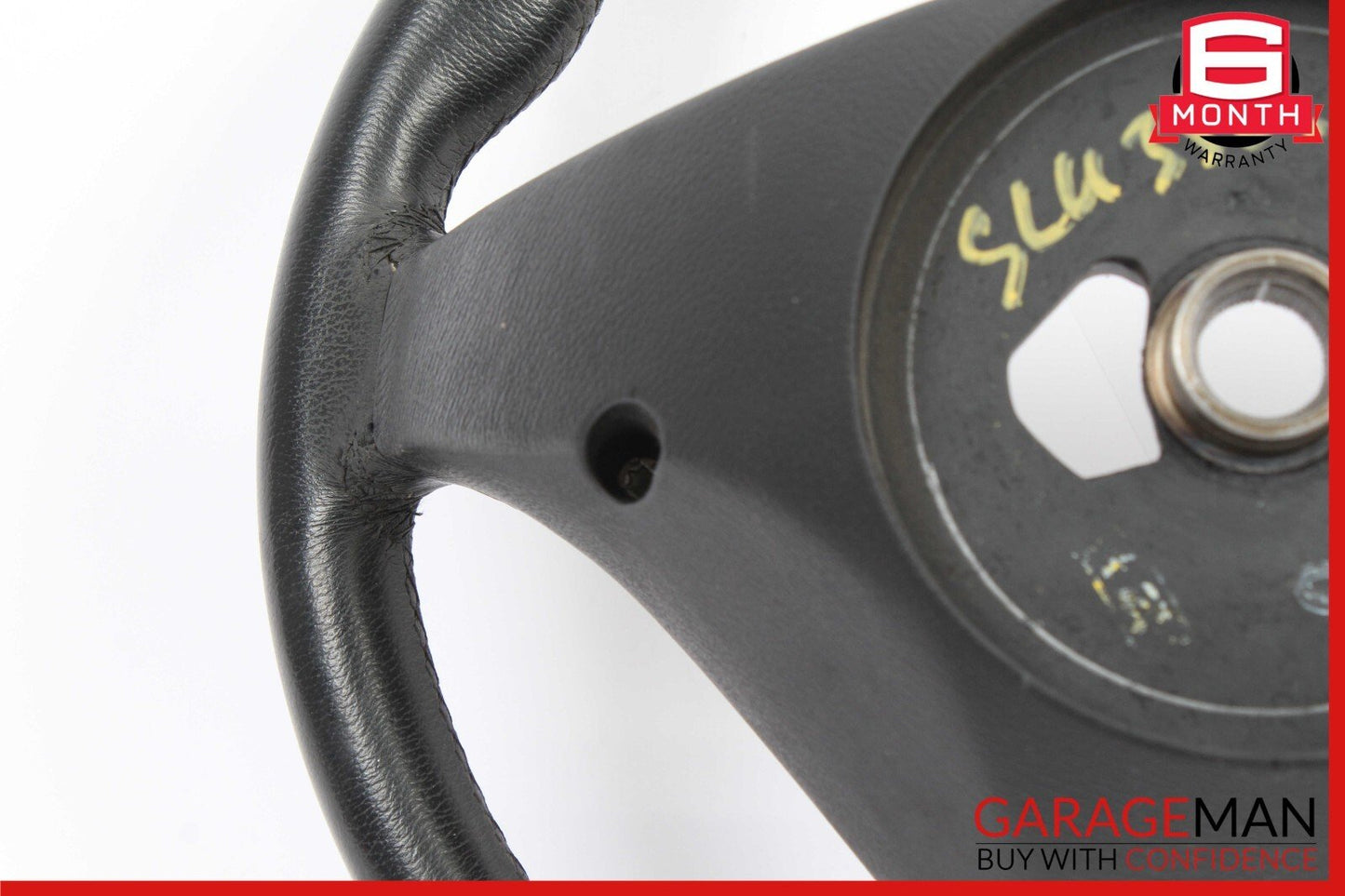05-07 Mercedes R171 SLK350 C230 C280 3 Spoke Steering Wheel 1714600103 Black OEM