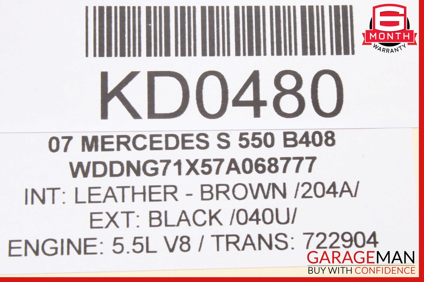 07-09 Mercedes W221 S550 S450 Ash Tray Ashtray Lighter Trim 2216801552 OEM
