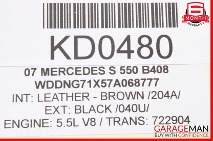 07-09 Mercedes W221 S550 S450 Ash Tray Ashtray Lighter Trim 2216801552 OEM