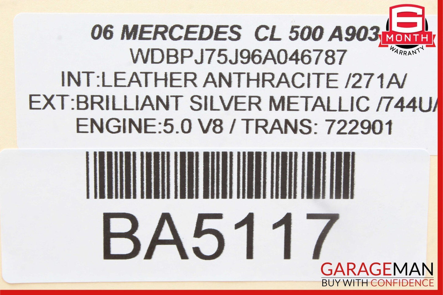 00-06 Mercedes W215 CL500 Front Left Keyless Go Entry Antenna Control Module OEM