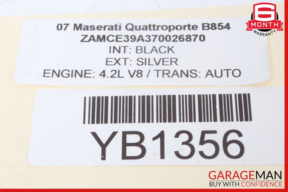 03-13 Maserati Quattroporte M139 Front Left Side Window Regulator w/o Motor OEM