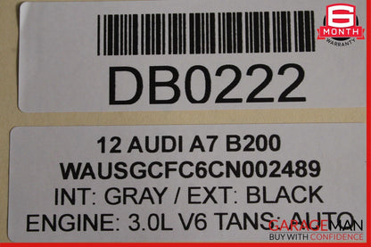 12-18 Audi A7 Right Passenger Side Upper Roof Drip Molding Strip Trim OEM
