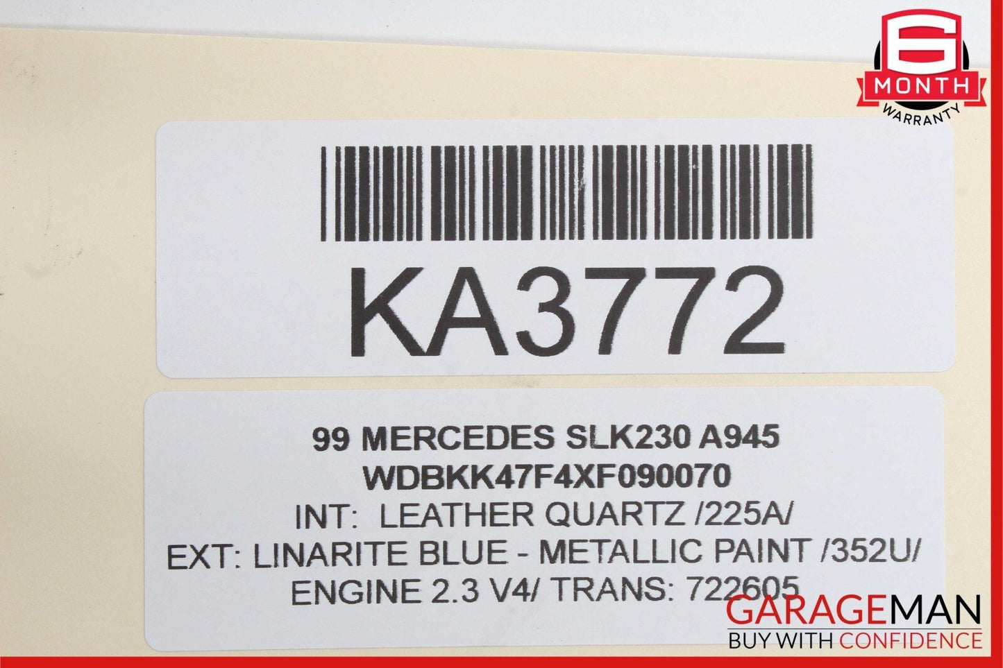97-04 Mercedes R170 SLK230 Front Right & Left Shock Absorber Coil Spring Set