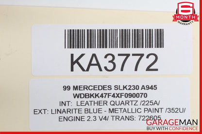 97-04 Mercedes R170 SLK230 Front Right & Left Shock Absorber Coil Spring Set