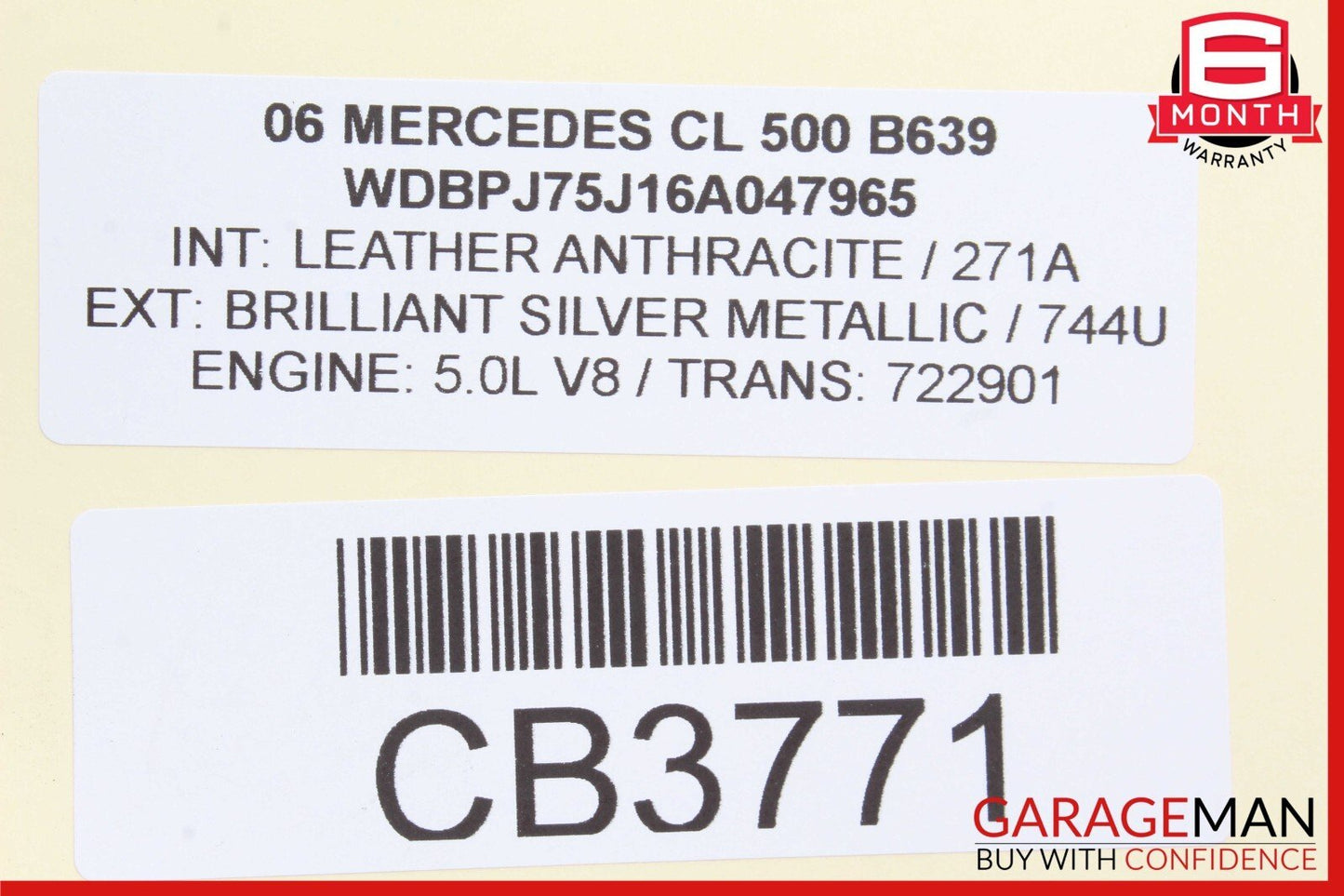 00-06 Mercedes W220 S430 CL500 Rear Right / Left Side Tie Rod Link Control Arm