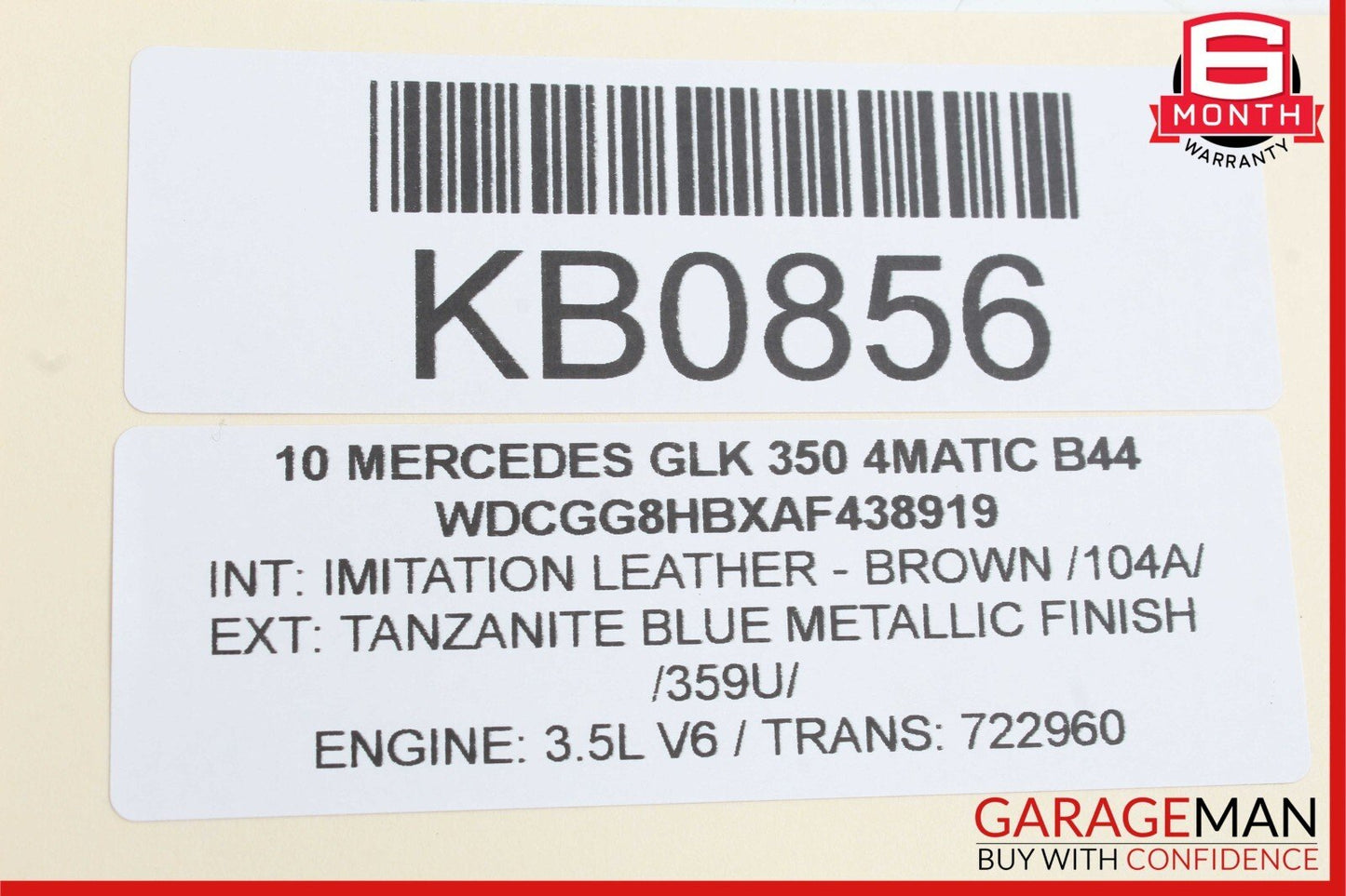10-15 Mercedes X204 GLK350 4Matic Front Left Driver Upper Control Arm OEM