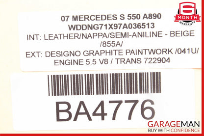 07-13 Mercedes W221 S550 CL500 Steering Column Control Switches Assembly OEM