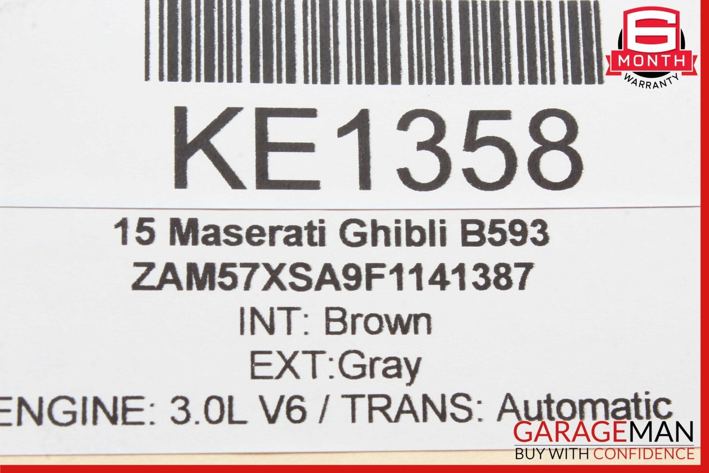 14-17 Maserati Ghibli Gauge Dash Speedometer Trim Pad Cover Black OEM