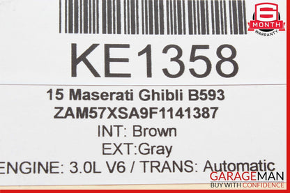 14-17 Maserati Ghibli Gauge Dash Speedometer Trim Pad Cover Black OEM