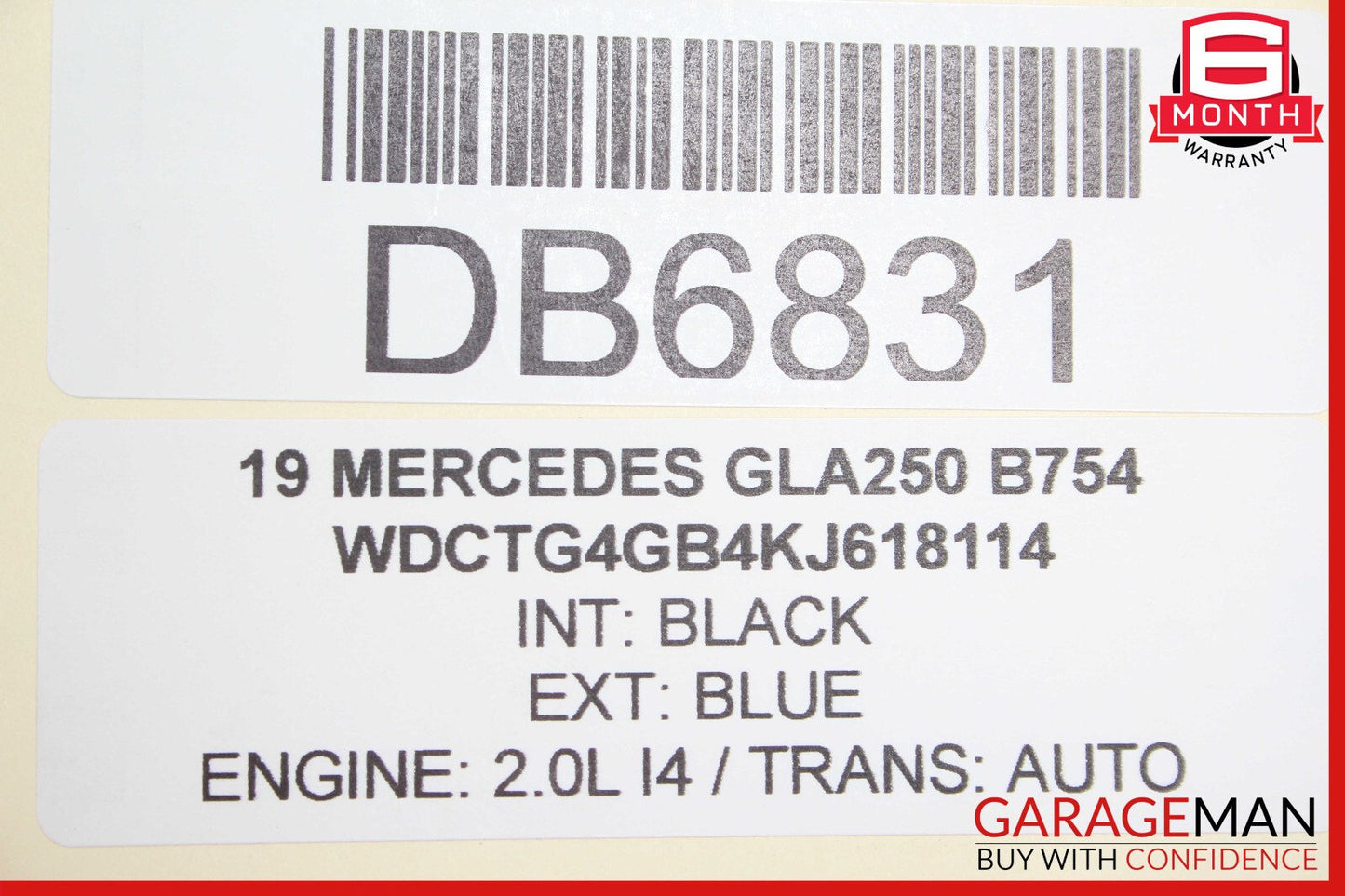 15-20 Mercedes X156 GL250 Rear Right Top Upper Seat Cushion Cover OEM
