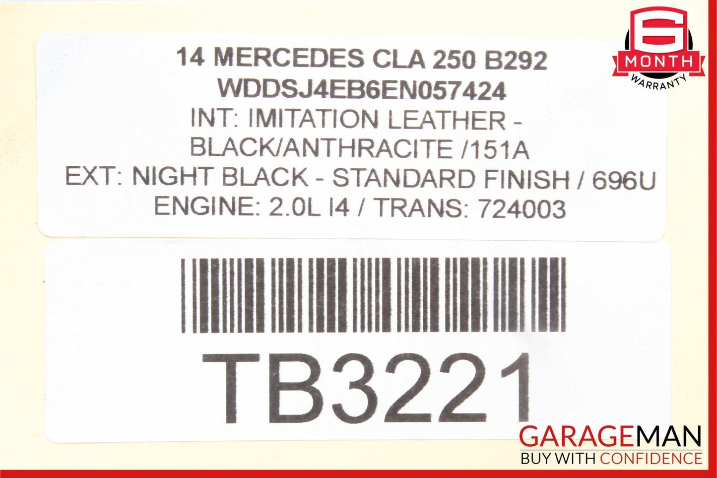 14-18 Mercedes W117 CL250 Rear Left Driver Side Spindle Knuckle Hub Bearing OEM