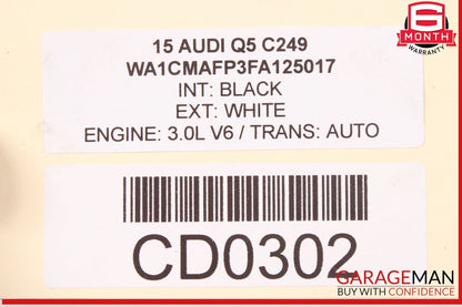 09-18 Audi Q5 A6 A7 Rear Left Side Spindle Knuckle Wheel Hub Assembly OEM