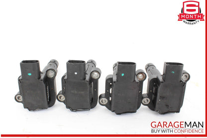 12-15 Mercedes W204 C250 Engine Ignition Coil Spark Plug 0001502580 Set of 4 OEM