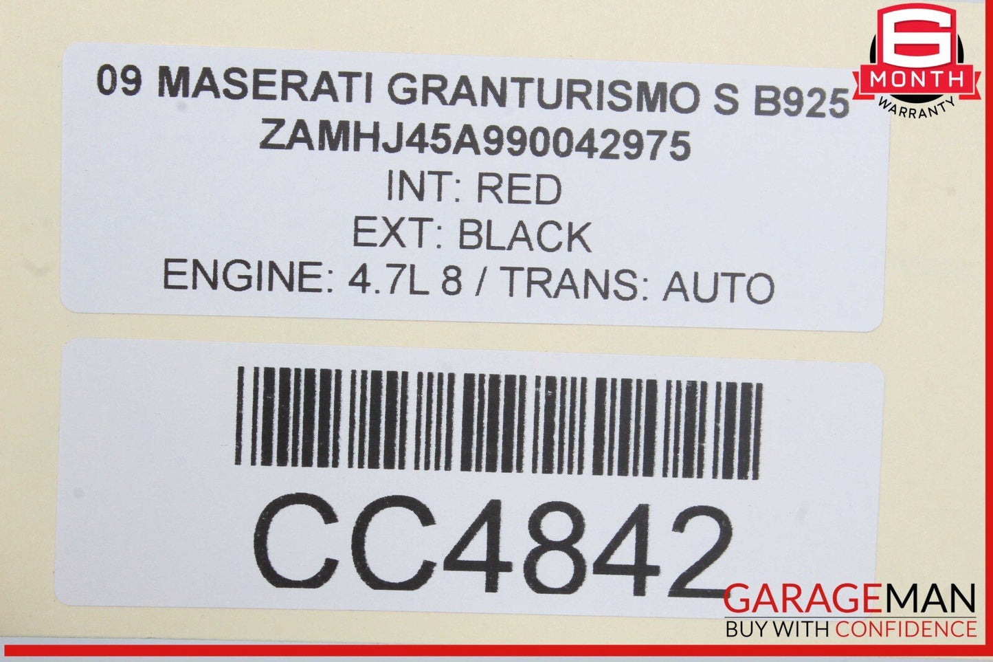 09-19 Maserati GranTurismo 4.2L Water Cooling Radiator A/C Condenser OEM