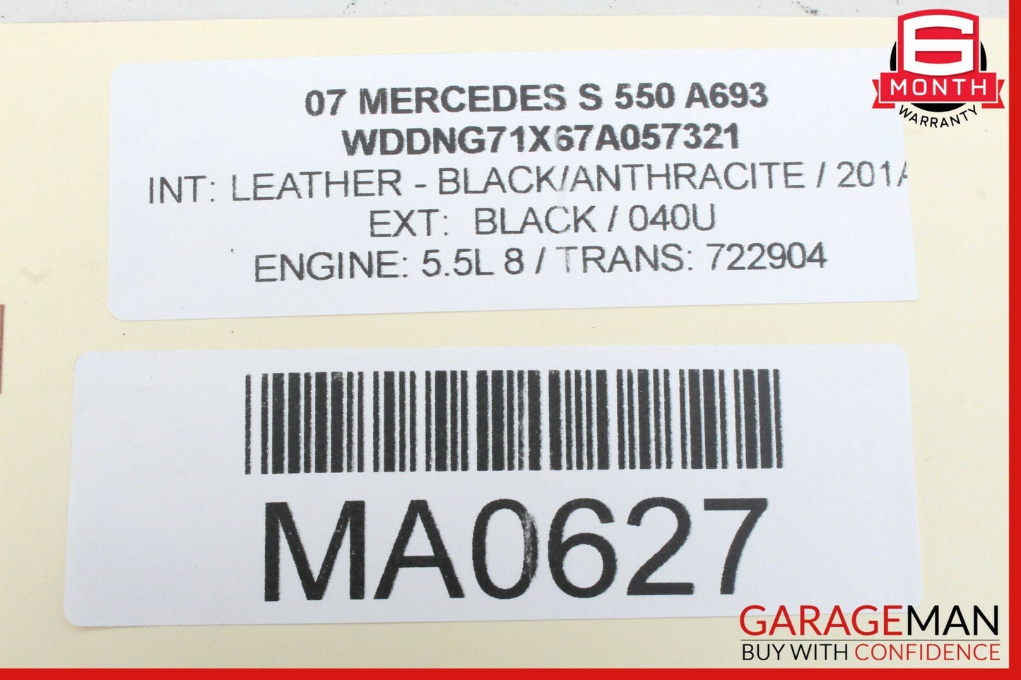 07-09 Mercedes W221 S550 CL550 AC A/C Air Conditioning Condenser w/ Shroud