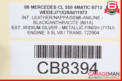 07-14 Mercedes W216 CL550 S550 Electric Power Supply Fuse Box Module Unit OEM