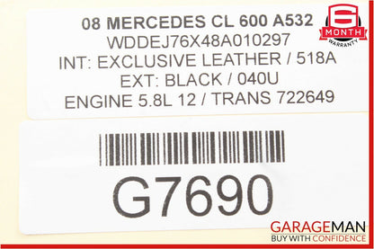 07-13 Mercedes W221 S550 CL600 Instrument Cluster Control Switch 2218701758 OEM
