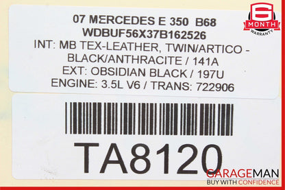 07-09 Mercedes W211 E350 Sachs Front Left & Right RWD Shock Absorber Struts Set