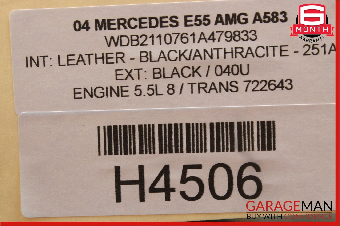 03-09 Mercedes W211 E350 E55 AMG Rear Right Passenger Side Door Control Module