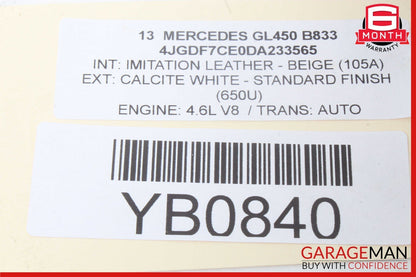 11-19 Mercedes X166 GL450 S550 CLS550 E550 4.7L Engine Motor Oil Pump OEM