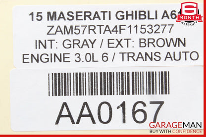 14-17 Maserati Ghibli AWD Front Prop Propeller Drive Axle Shaft Driveshaft OEM